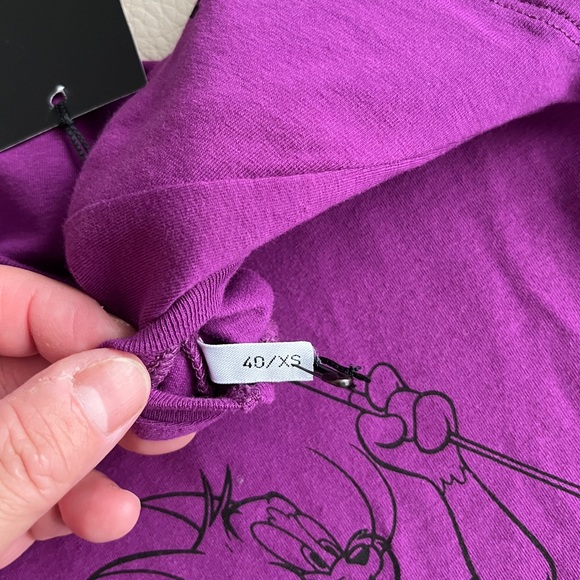 NWT - Ice Iceberg x Tom & Jerry Women’s Crystal Decorated T Shirt - Size XS - Picture 6 of 8